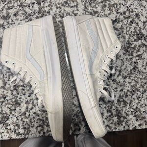 Vans Men’s White High-Top Skate Shoes